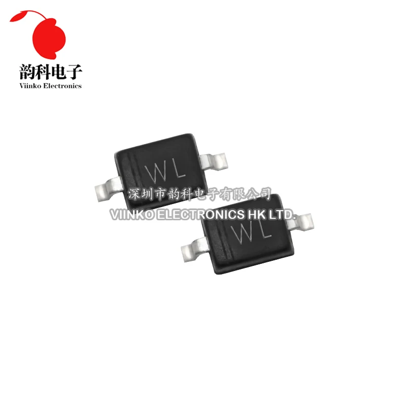 100pcs SOD-323 0805 SMD Zener Diode 2V4 2V7 3V 3V3 3V9 4V3 4V7 5V1 5V6 6V8 7V5 10V 15V 18V 20V 22V 24V 27V 30V 33V 39V 43V 47V