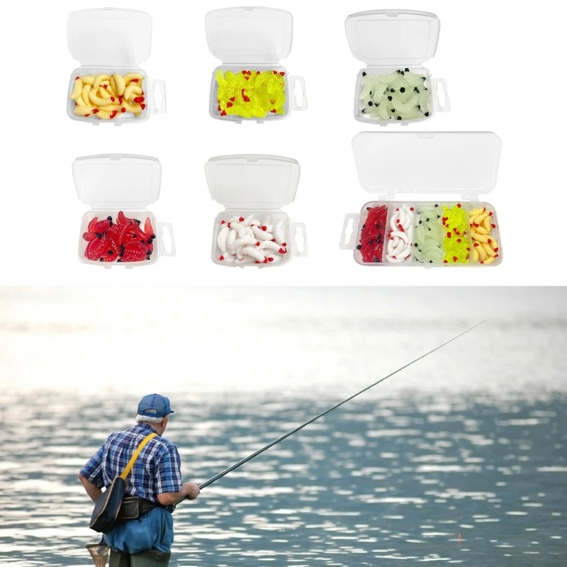 Artificial Baits Jigging Wobblers Soft Plastic Maggots Worms Earthworms Baits