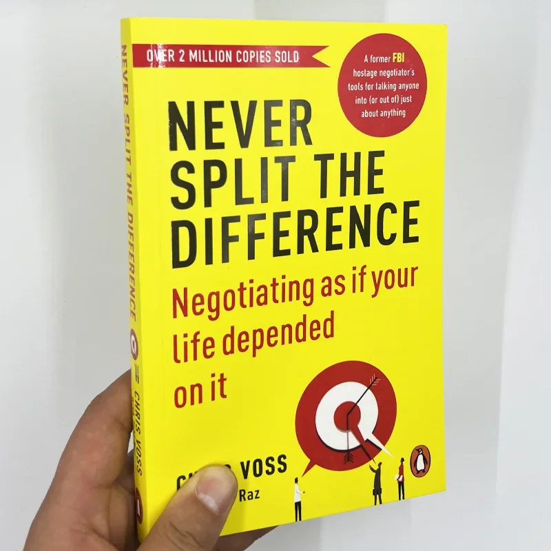 

Never Split The Difference By Chris Voss Books In English for Adults Negotiations Emotional Intelligence