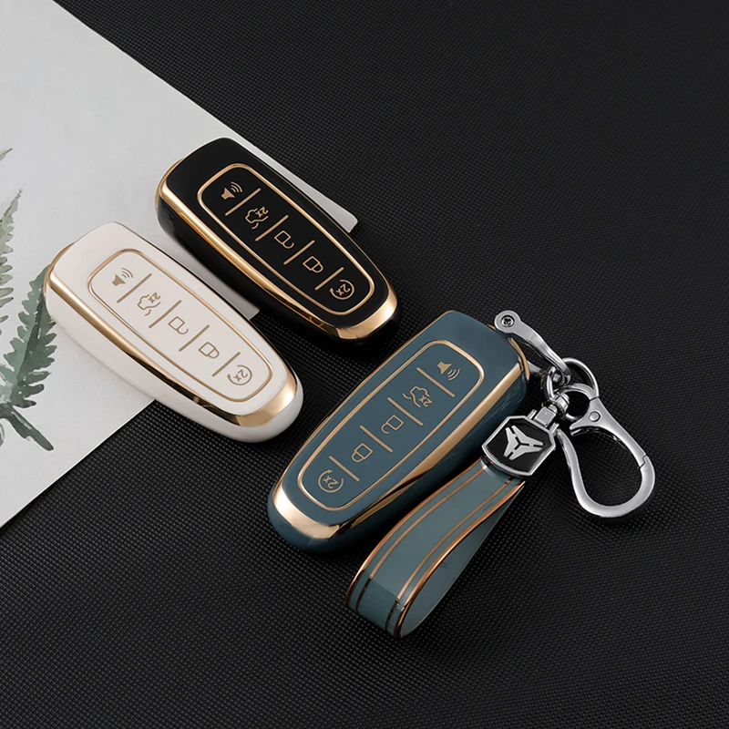 For Ford Focus Edge Explorer Expedition C-Max Escape Flex Titanium Car Remote Control Key Case Cover Shell Fob Holder Keychain