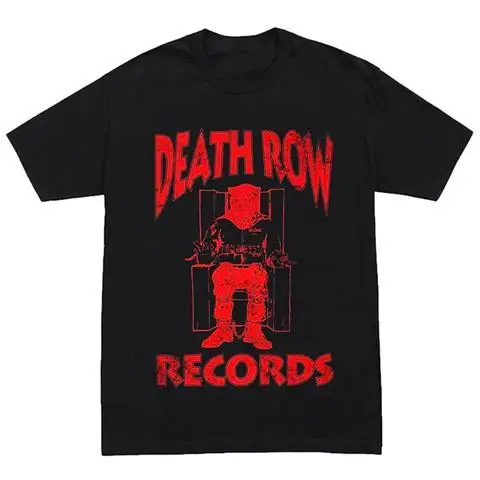 Hip Hop Deathrow Nicchia Rapper Americano Commemorativo T-shirt a maniche corte Estate Popolare T-shirt allentata casual per uomo e donna Ins