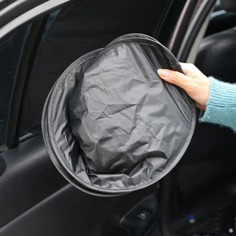 Picture 4: 53x32cm Car Front Rear Window Sunshade Static Cling Auto Side Sun Visor Blind Heat Insulation UV Protection Shield Cover Part