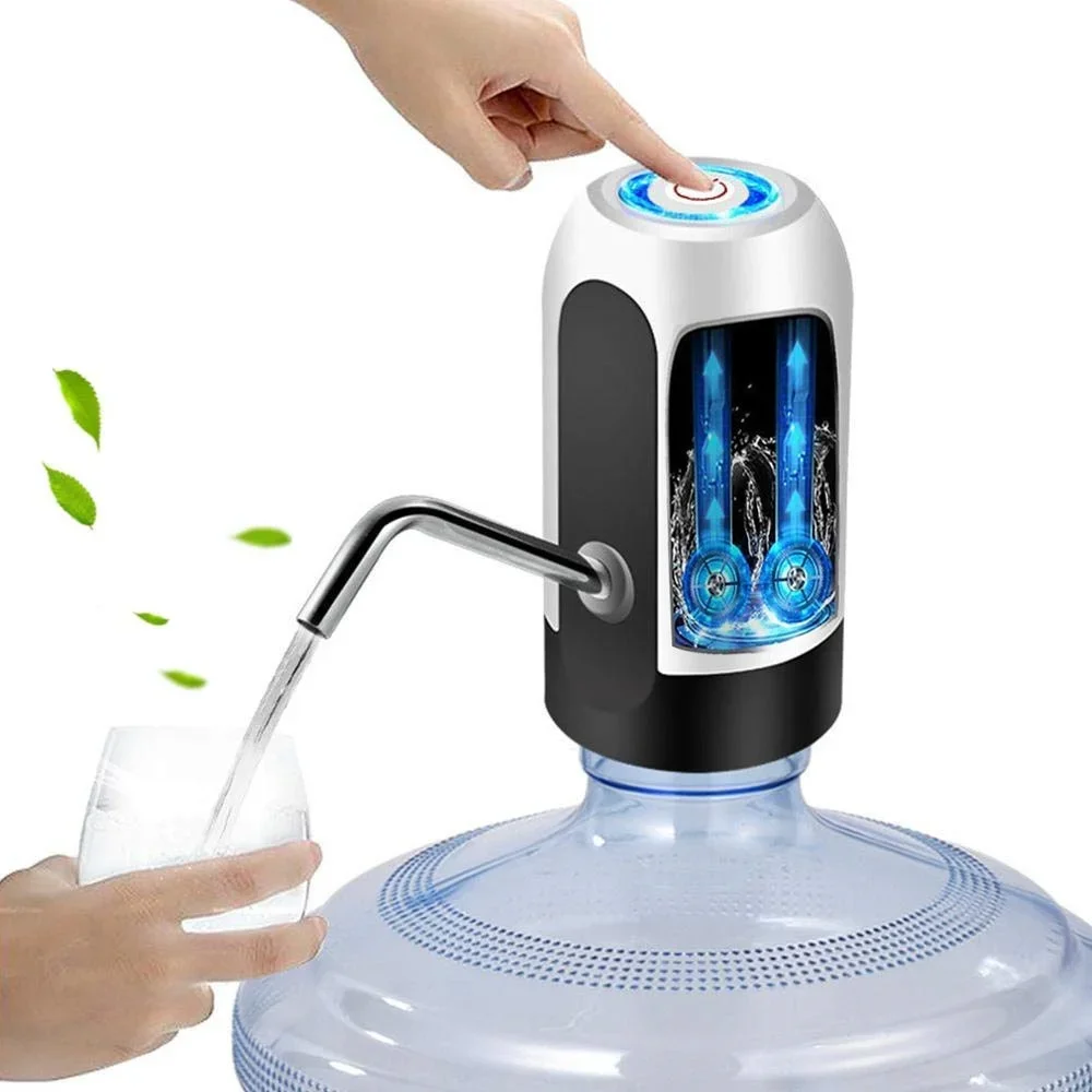 1pc Portable Water Dispenser Electric Pump Usb Charge Water Pump For 5 Gallon Bottle With Extension Hose Barreled Water Tools