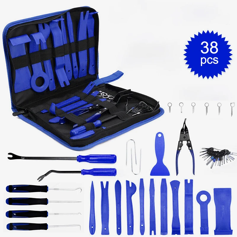 Auto Trim Puller Set Car Interior Disassembly Kit Plastic Trim Removal Tool Car Clips Puller Diy Panel Tools Car Portable Tools