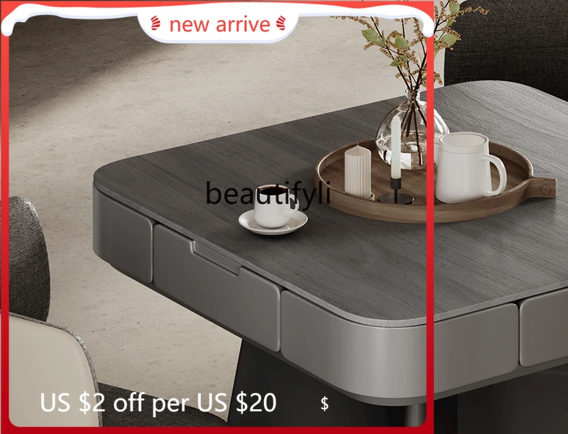 

G1218 Ultra-thin solid wood mahjong machine dining table dual-purpose household automatic mahjong table