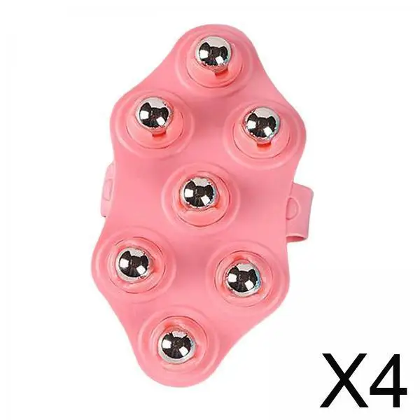 

Массажный ролик из ПВХ со стальными шариками, массажер в форме ладони, антицеллюлитный инструмент для похудения для мужчин и женщин