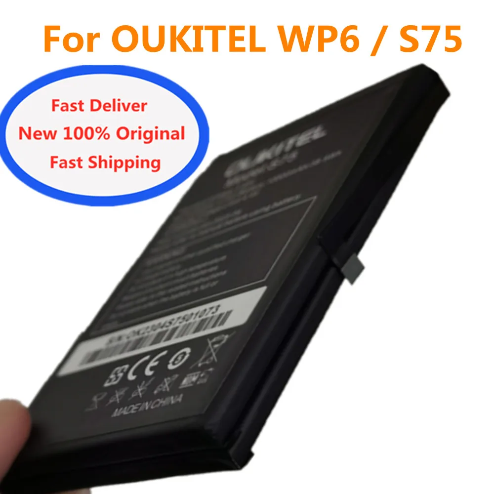 

New Original Battery For OUKITEL S75 for OUKITEL WP6 Battery 10000mAh Replacement Batteries