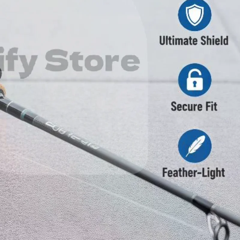Lightweight Silicone Trigger Guard Fishing Rod Handle Grip Cover Antiscratch Wear-resistant Protector for Hiking Fishing Campin