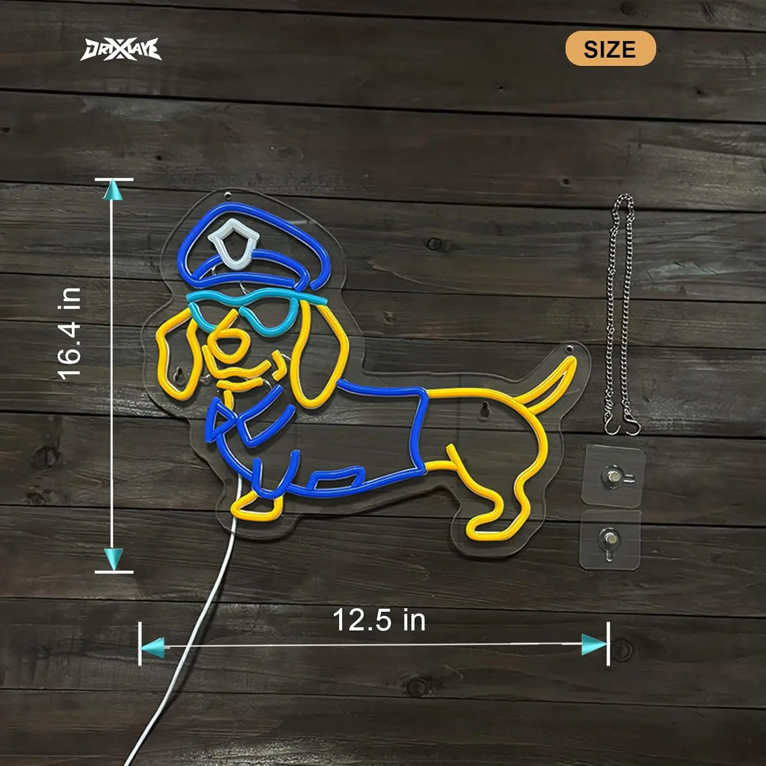 Dachshund Neon Sign Kids Room Decor Art Wall Light USB LED Lights for Bar Game Room Garage Bedroom Decorations Birthday Gift