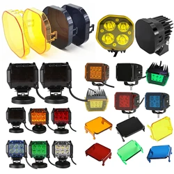 2pcs 3 inch/4inch Led Work light Cover Fog lamp Cover Dustproof Protective Lens Lampshade for Off road Car ATV 4X4 Driving Lamp