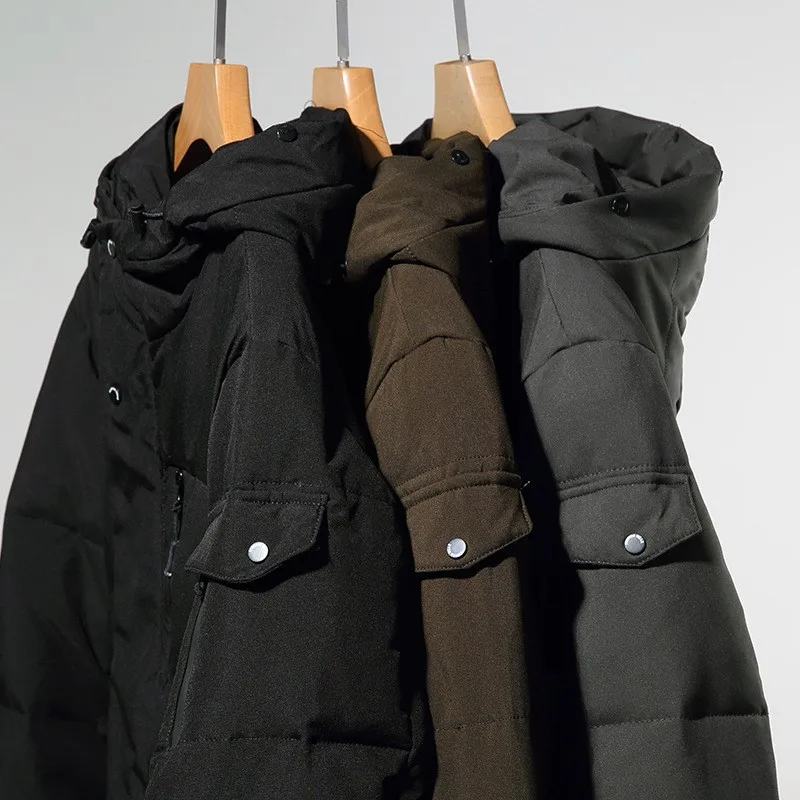 Jaket pria untuk ayah, pakaian kerja grosir panjang selutut, tebal, untuk usia paruh baya dan lanjut usia, untuk aktivitas luar ruangan
