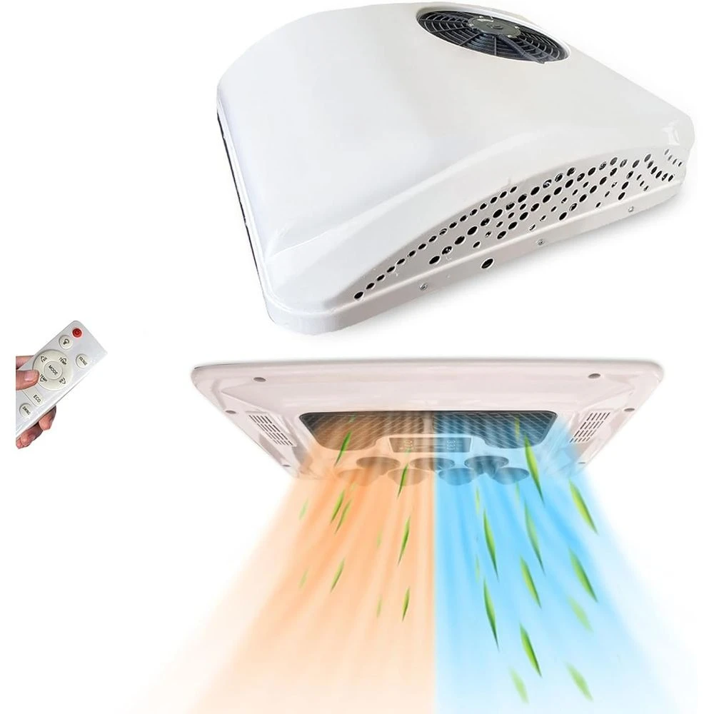 

Универсальный кондиционер на крыше 12 В с подогревом, бесшумный блок кондиционера для кемпера 9000 БТЕ для фургона-фургона, обогреватель кондиционера, по индивидуальному заказу