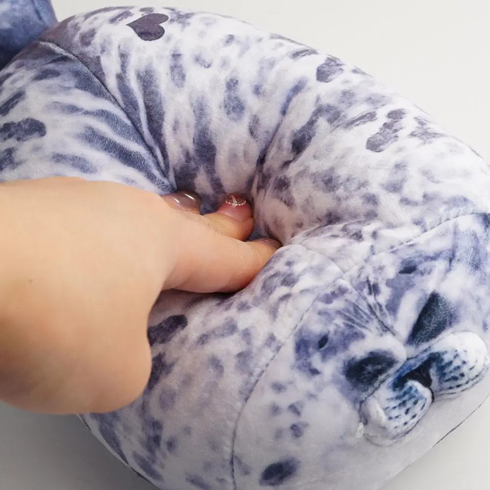 Juguetes de peluche de León marino con sello de simulación, gran oferta, muñeca con sello para mamá y niños, almohada rellena de algodón acogedora, cojín trasero, regalo bonito