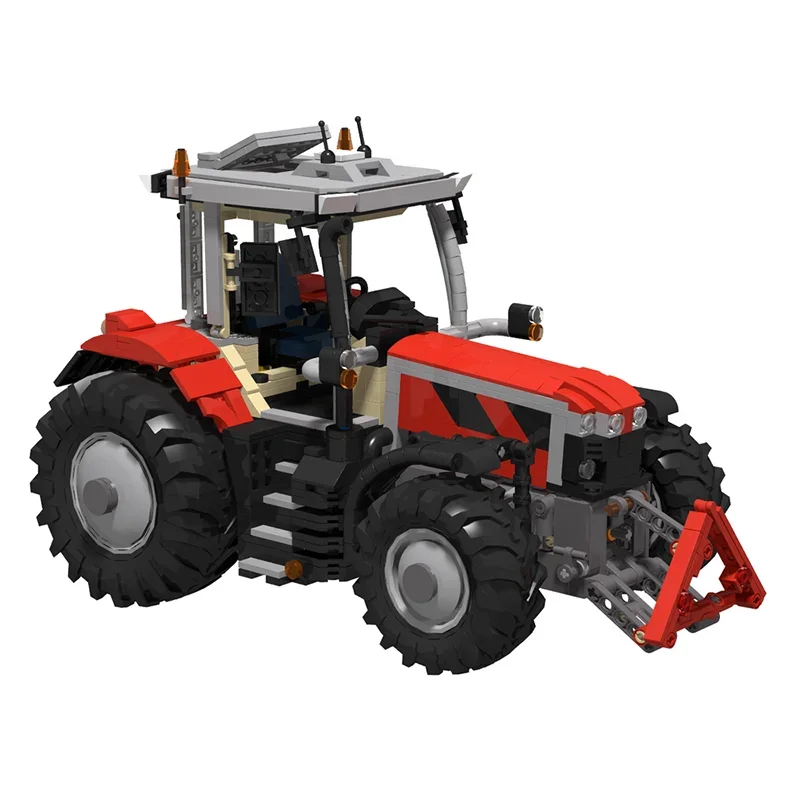 1580 pçs moc trator massey ferguson power modelo técnico blocos de construção montar brinquedo diy ideia presente natal crianças aniversário