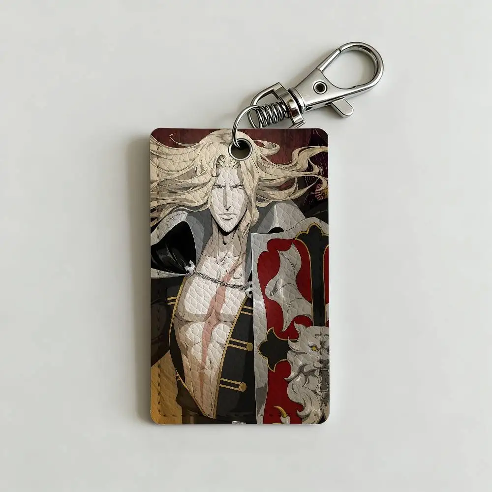 Game C-Castlevania Alucard Badge Holder Keychain For Bank Business Work Card Holder Student Card Protective Case Bus Card view 5