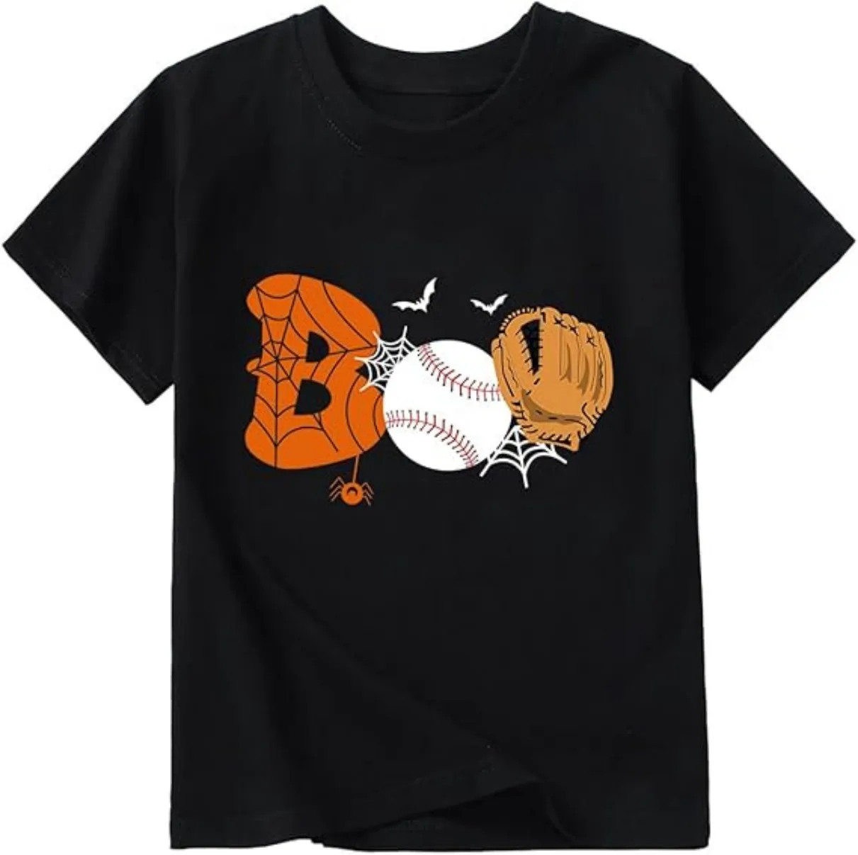 Halloween Shirt, Baseball Gloves, T-shirt, Top, Short Sleeved Shirt