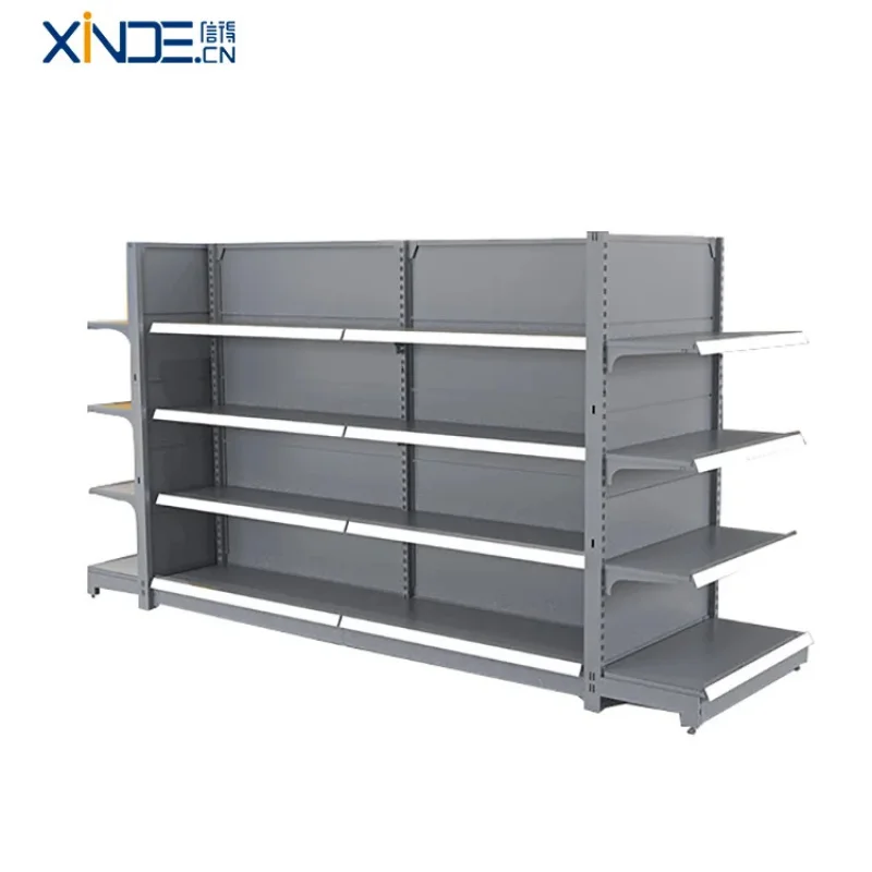 

Customize.XINDE Custom Double-Sided Light-Duty Iron Metal Wooden Wire Shelving Display Stand Perfume Cosmetics Store Superma