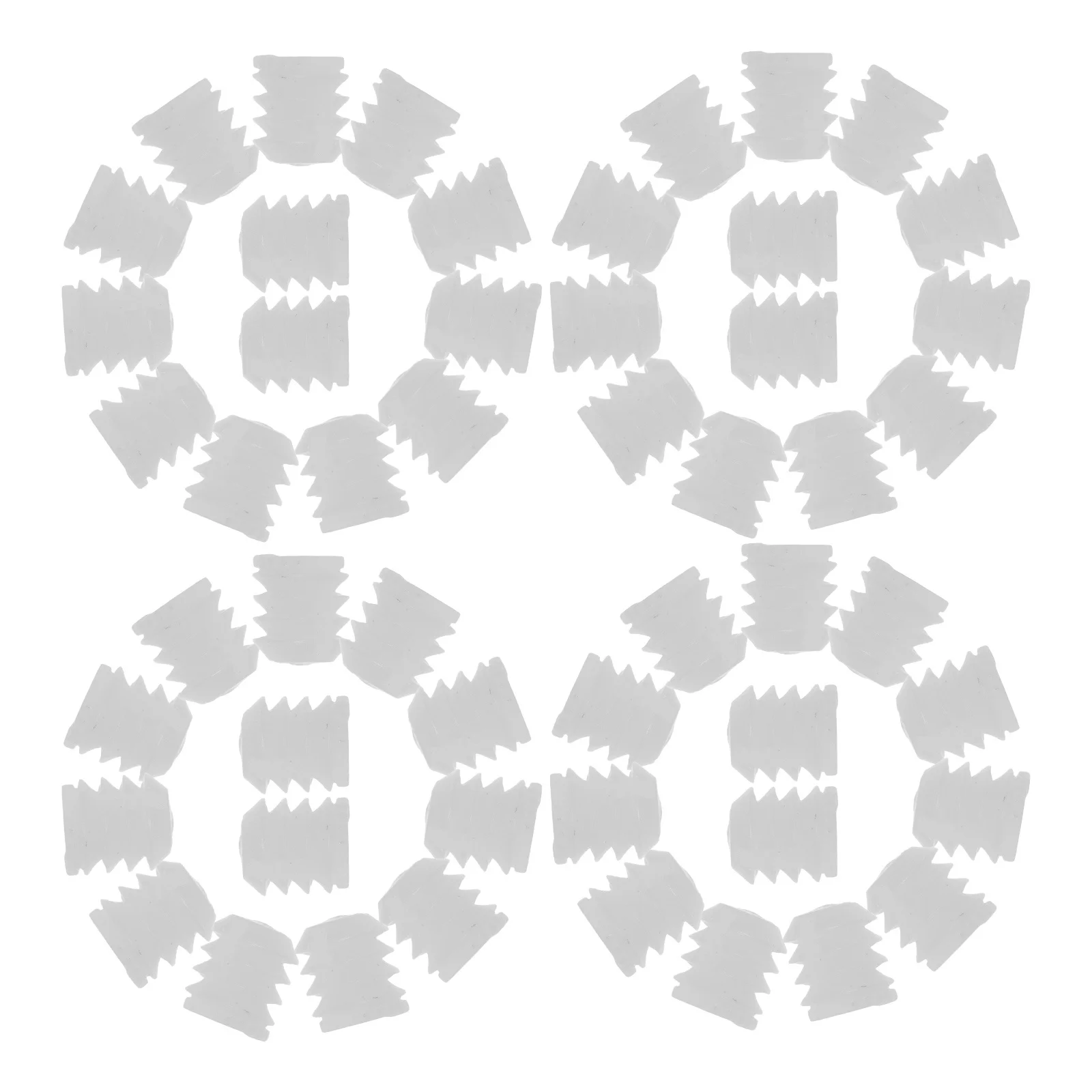 

100Pcs Dowel Nut Furniture Connectors Pre-Inserted Nylon Fastener Parts for Furniture Assembly Cabinet Table Joints