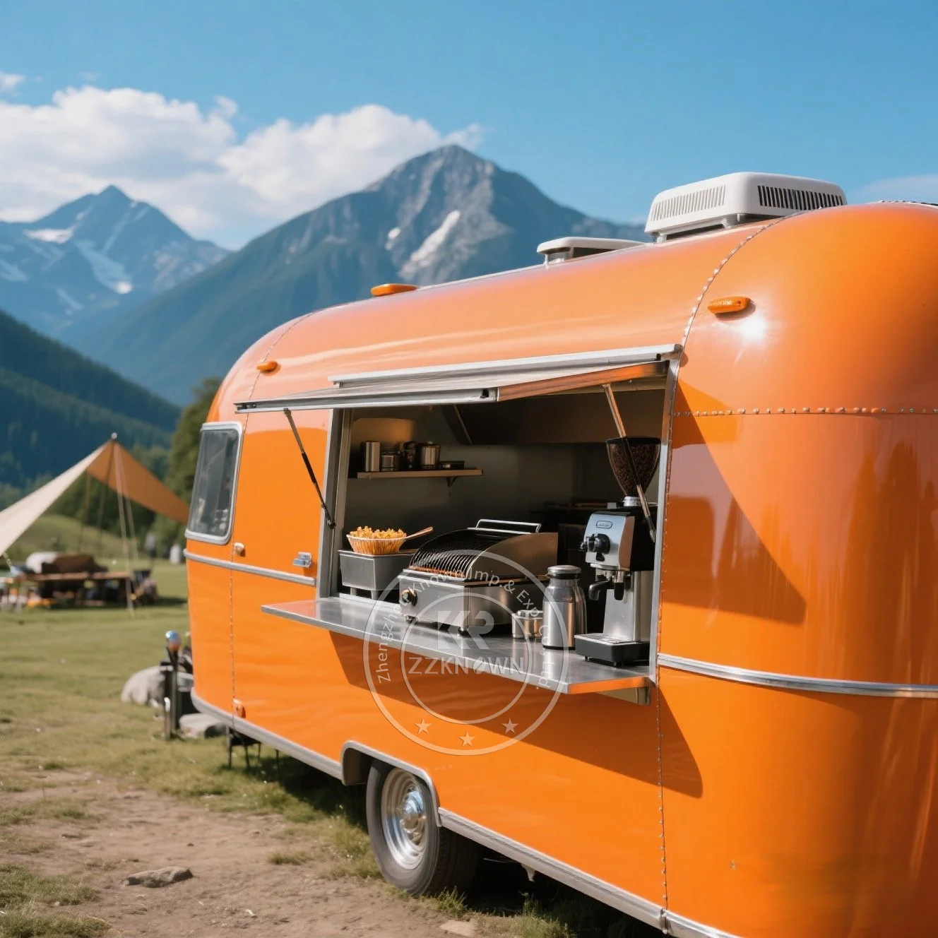

Stainless Steel Cheap Mobile Coffee Pizza Food Trailers Trucks Fast Food Australian Standard Street Food Cart Van