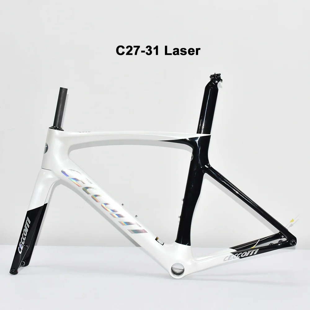 Full Hidden Carbon Disc Road Bike Frame Light Weight Road Bicycle Carbon Frame BB T47 Aero Dynamic Carbon Road Bike Frameset