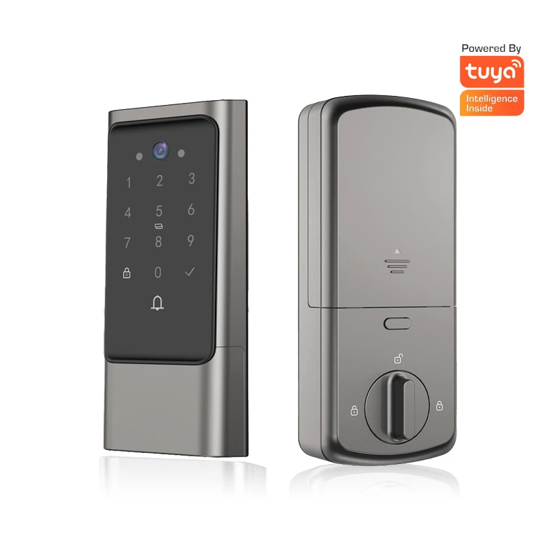 Waterproof Smart Door Lock With Camera And Fingerprint Electronic Front Intelligent Digital Door Lock