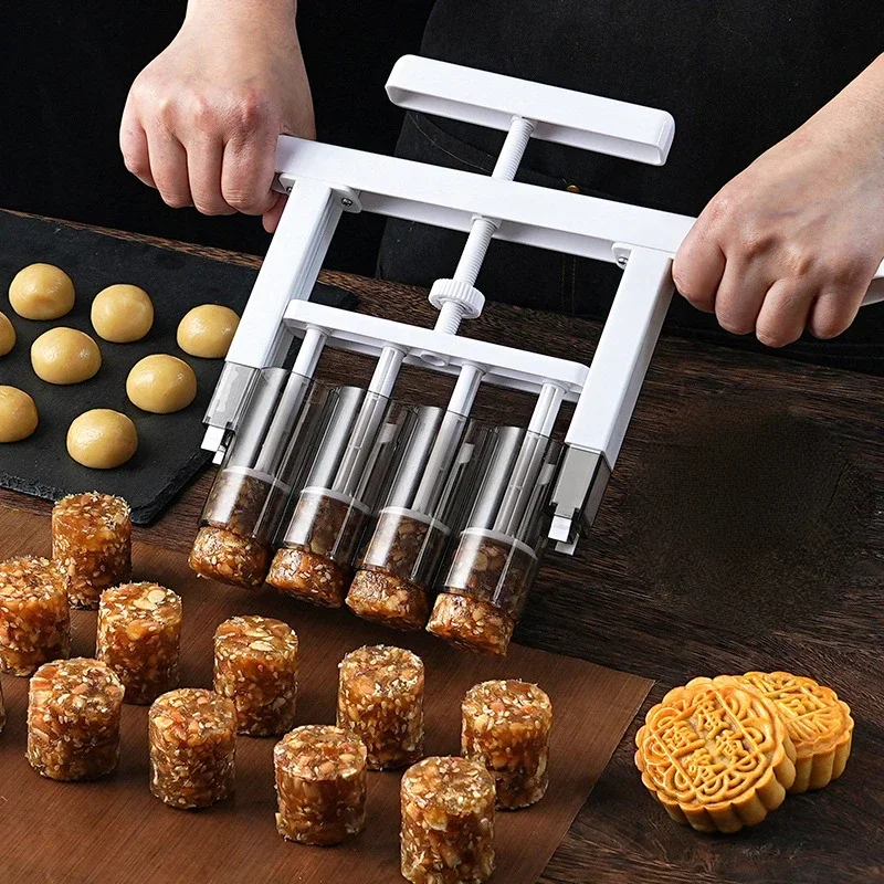 

Moon Cake Dispenser Filling Dough Quantitative Divine Tool Peach Cake Splitter Bean Paste Hand Pressing Filling Machine