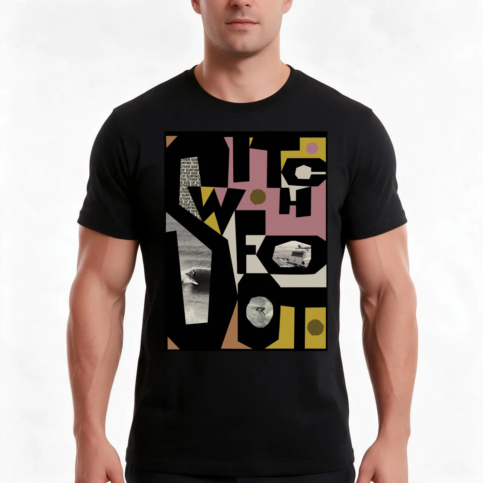 SwitchFoot beatnik tee T-Shirt Summer Casual Cotton Tee, Unisex Men Women