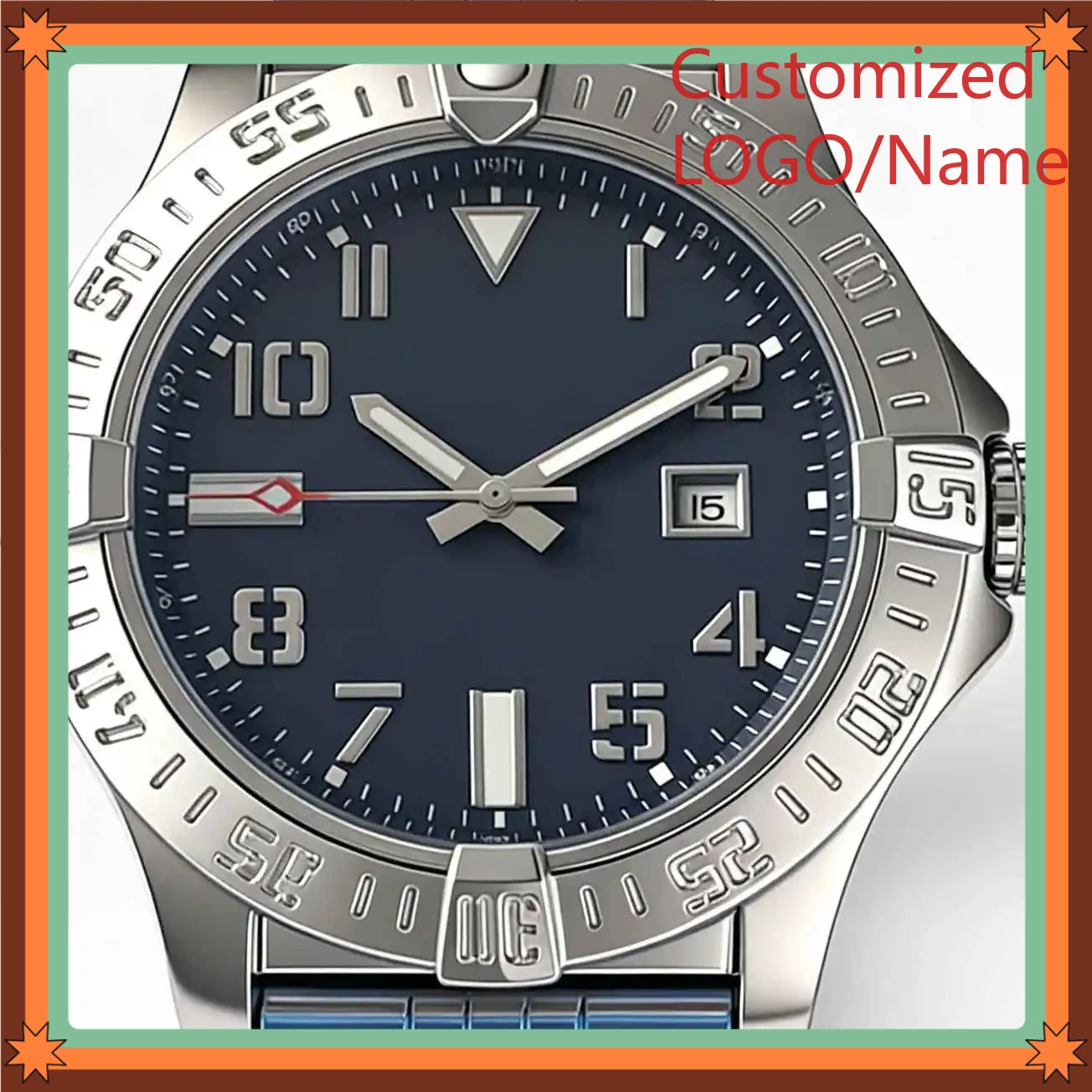 

A989 Store 45mm Men's Luxury Watch in 904L Steel, Automatic Movement Customized Watches