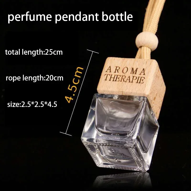 Car Air Outlet Freshener Diffuser Fragrance Bottle Clip Perfume Bottle Pendant Essential Oil Auto Hanging Ornament Interior