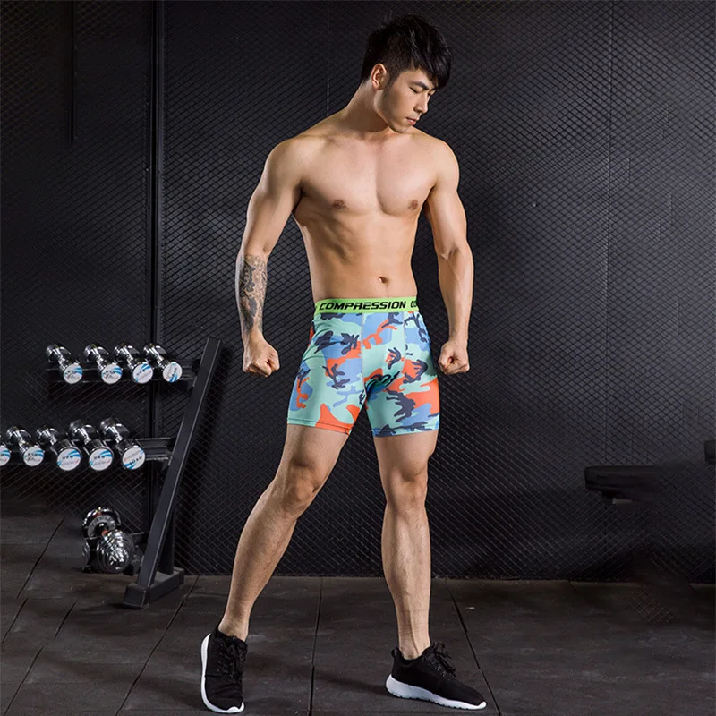 Men Running Leggings Camouflage Sportswear Quick Dry Gym Fitness Tights Workout Training Jogging S-3XL Compression Sport Pants