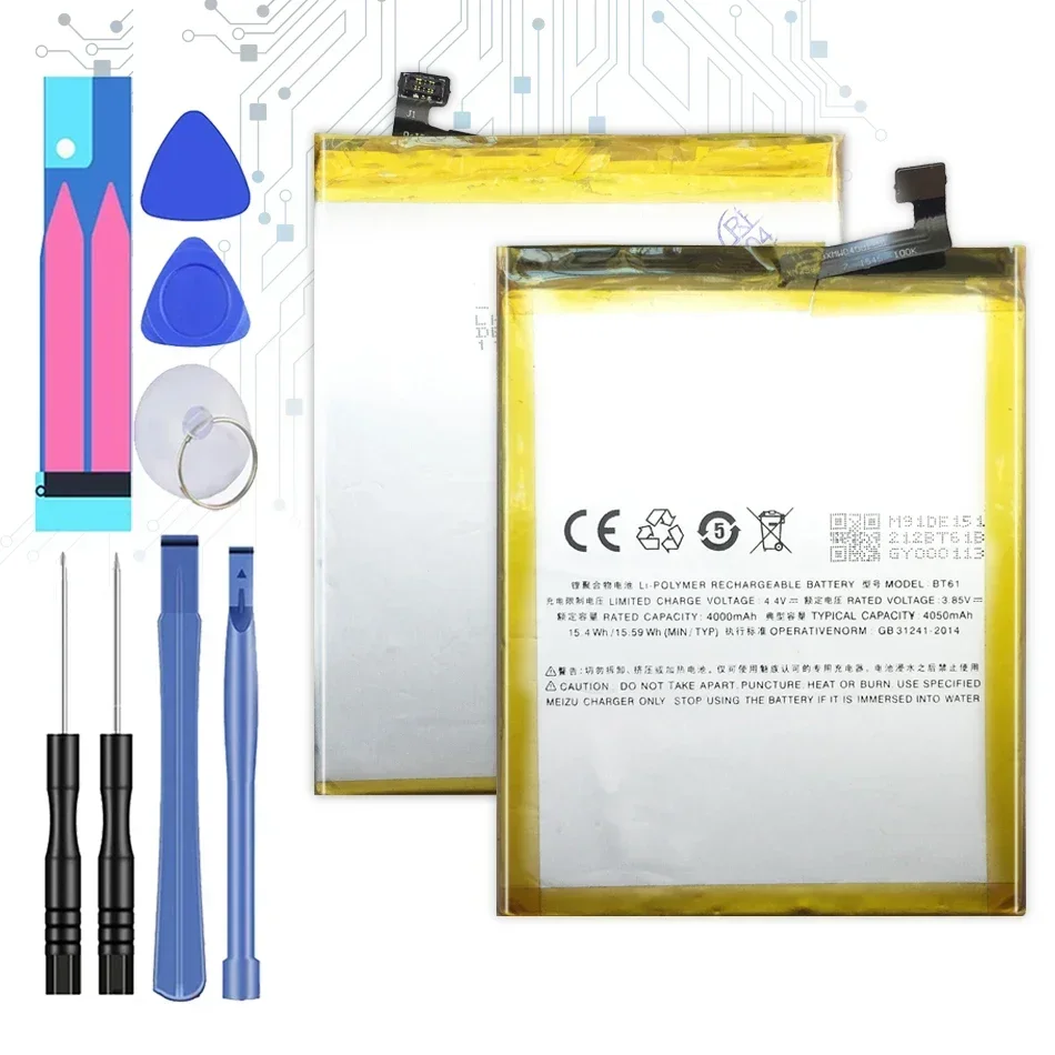 Free Tools For Meizu 4000mAh BT61 Battery For Meizu M3 Note M3Note L681 L681H M681 M681H BT 61 Phone Battery+Tracking Number