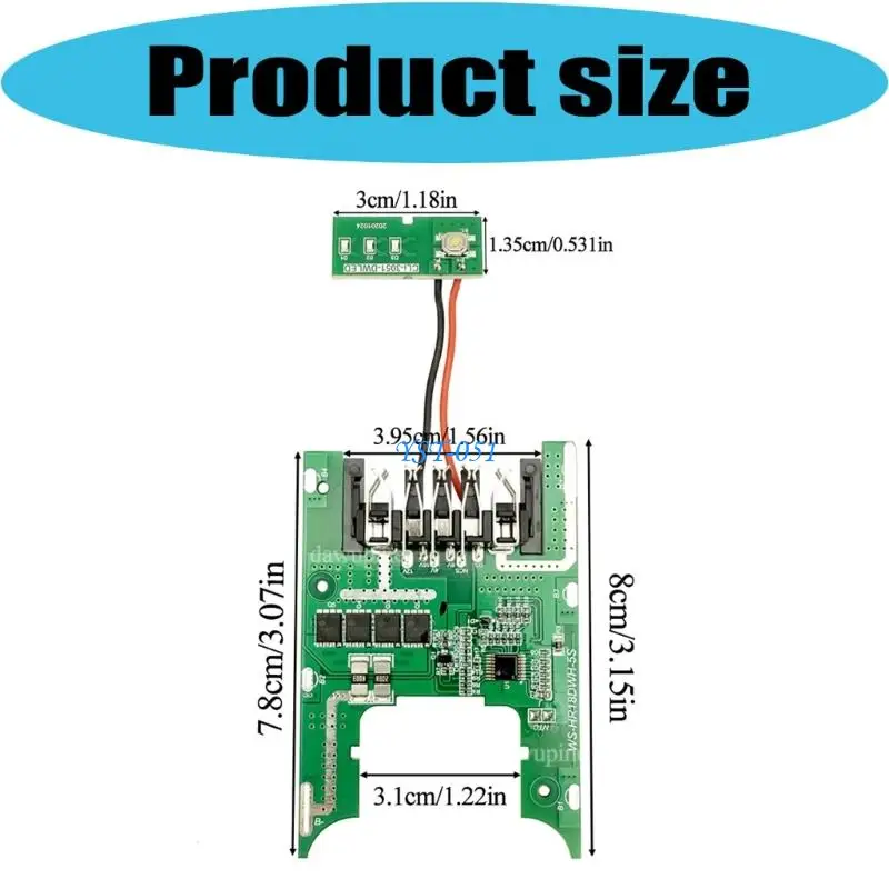 E15A High Performances Heat Resistant Protective Board For 18V 5S Lithium Batteries With Overcharge And Discharge Safety Feature