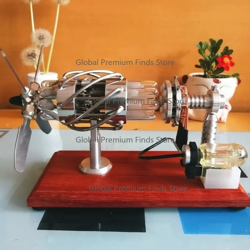 16-Swashplate Stirling Engine for Science Education & Gifts