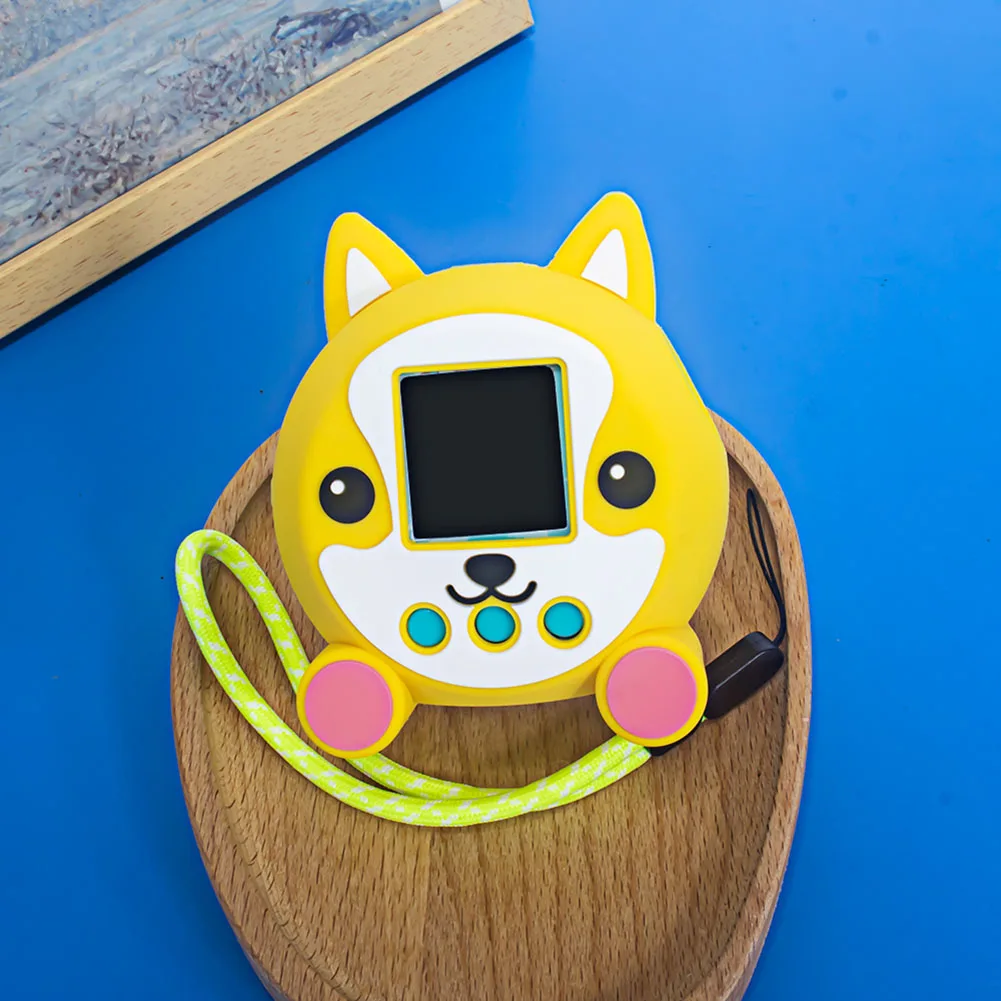 Shockproof Silicone Case with Lanyard Cute Cartoon Design Protective Cover for Punirunes Digital Toy