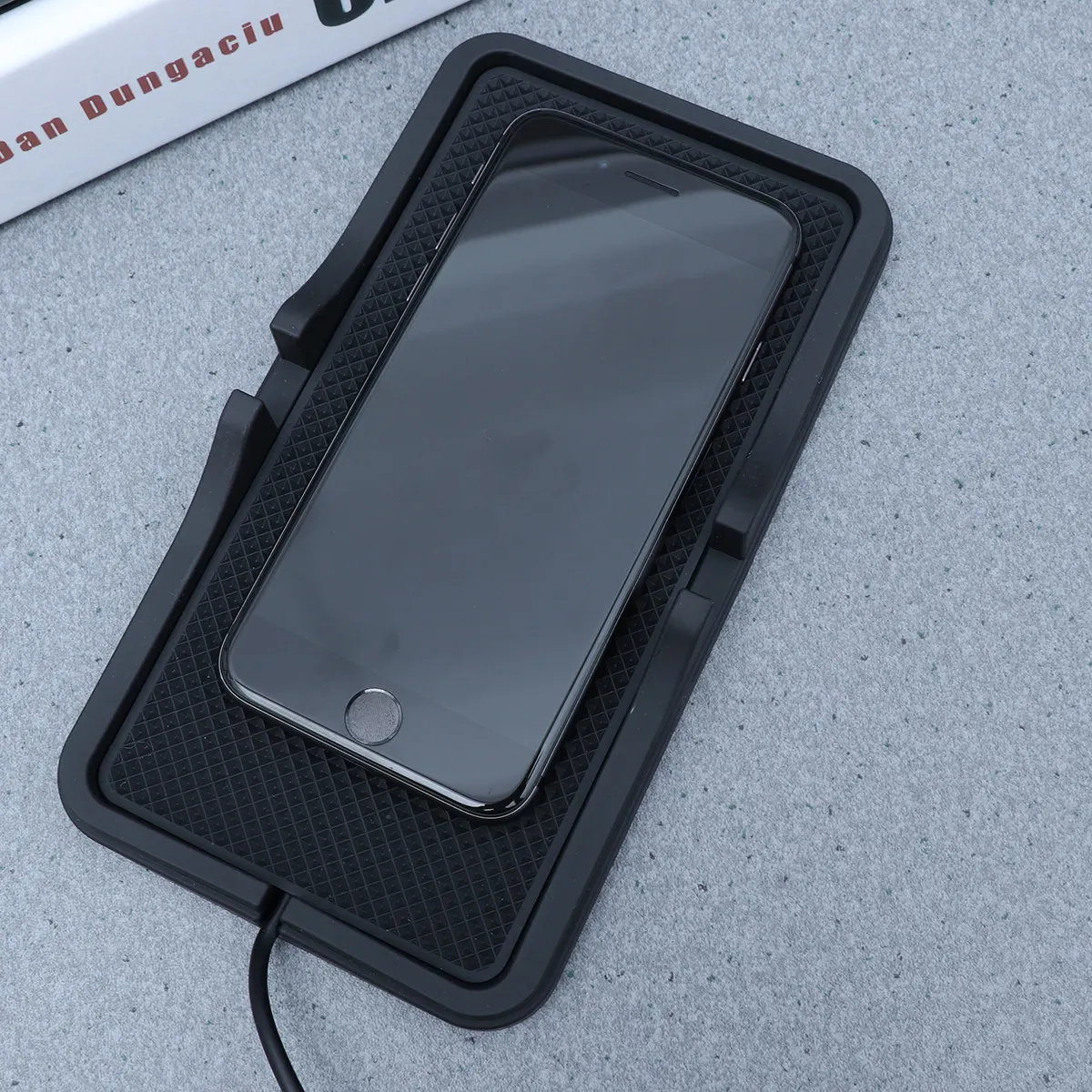 Wireless Charger Charging Pad Silicone Anti-Slip Car Mount Phone Holder Stand for Fast Charging Hands-Free Navigation Safe view 3