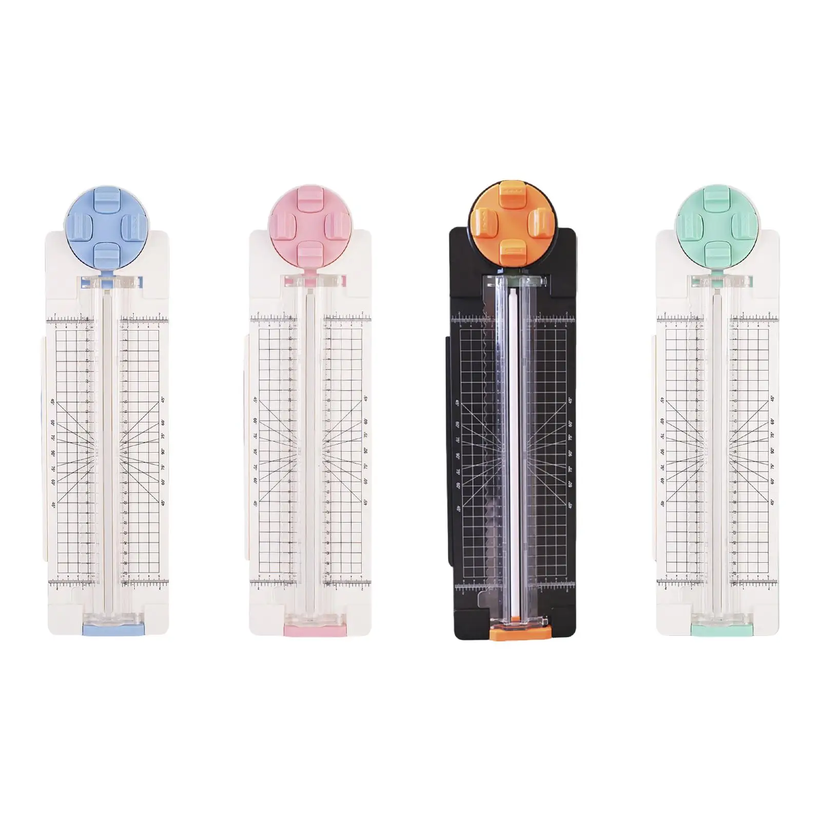 

4 in 1 Paper Cutter Trimmer Slide Ruler for Card Making Coupons Cardstock