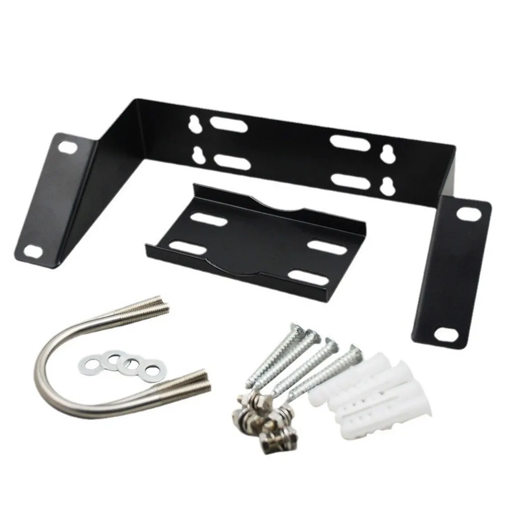 Solar Panel Bracket Steel Wall Mount Column Clamp for Garden Light Monitoring Device 3W-15W Photovoltaic Support Accessories