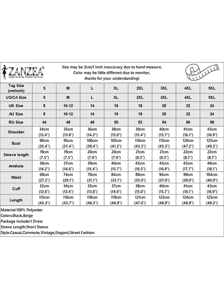 ZAZEA-فستان متوسط الطول أنيق بأكمام قصيرة مطبوع بالأزهار ، حافة الشق ، فستان العطلة الصيفية ، روب حفلات غير رسمي ، خمر ،