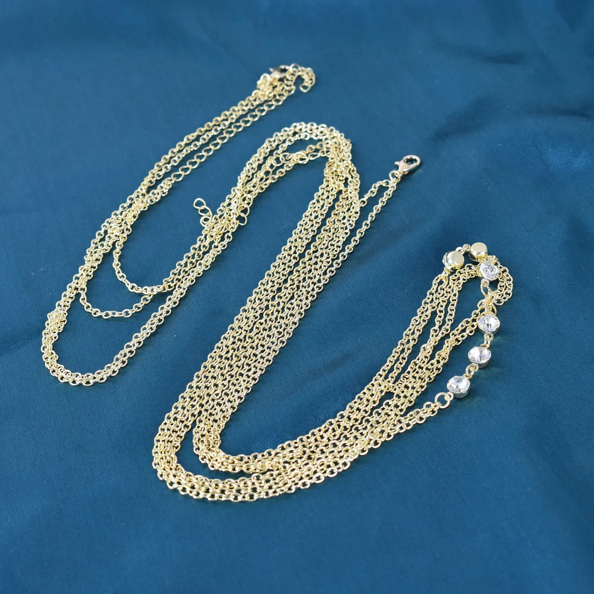 Round Crystal Chest Chain Low Waist Rave Women Underwear Summer Festival Rhinestone Body Chain Harness Party Jewelry view 3