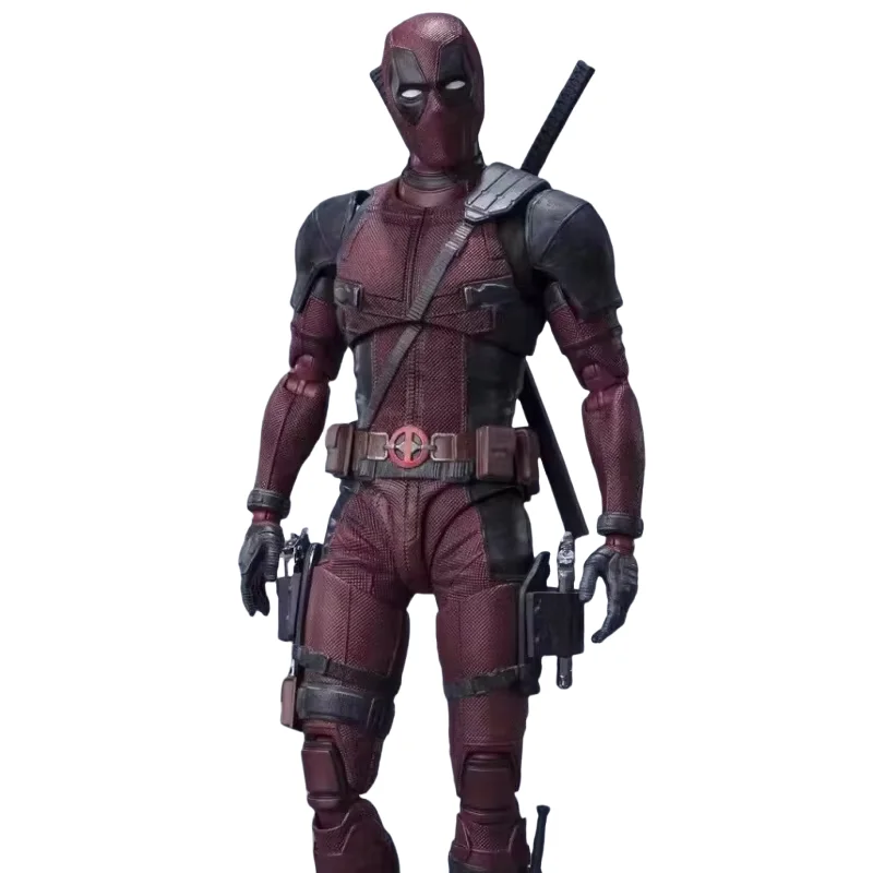 2024 shf deadpool 2 figura de ação pvc super-herói coleção boneca móvel 16cm marvel deadpool estatueta modelo brinquedos para presentes do menino