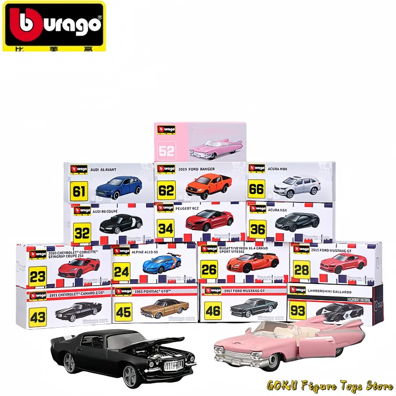 Hot Bburago 1:64 Porsche 911 GT2 RS Multiple Small Alloy Diecast Model Toy Car Model Gift Scene Decoration GT500 Acura MDX Gifts