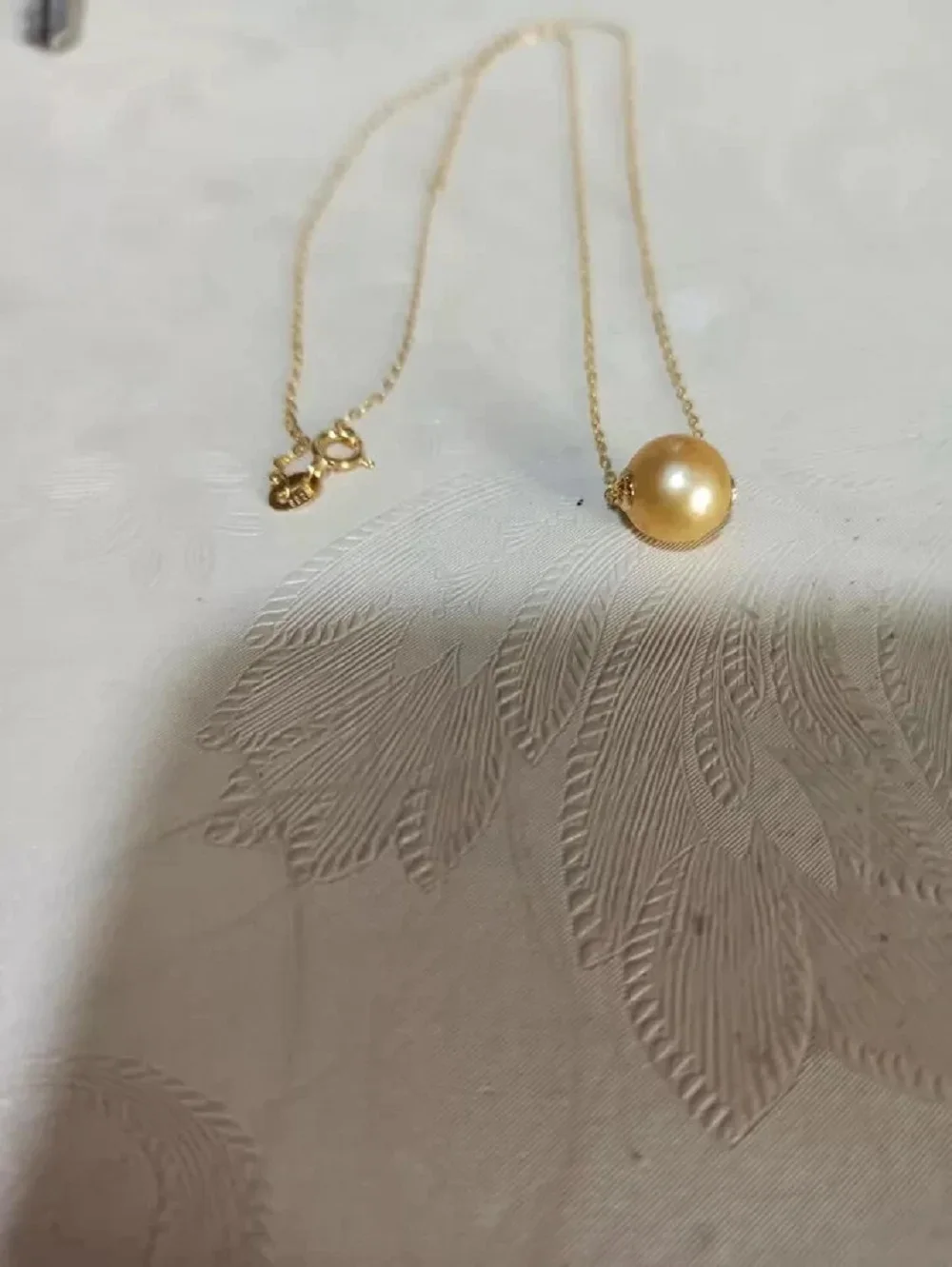 

Natural pendant AAA 9-10mm 10-11mm South Sea round pearl pendant necklace 925s-18inch