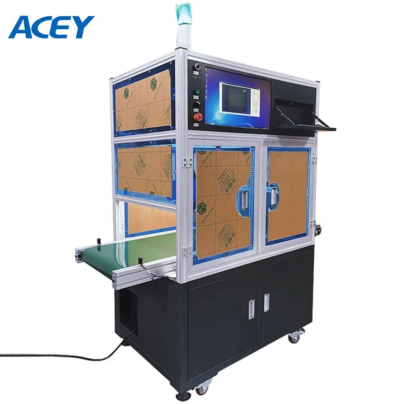 Lithium  Pack Automatic Positive and Negative Electrode Visual Inspection Testing Machine CCD Tester With Conveyor Belt