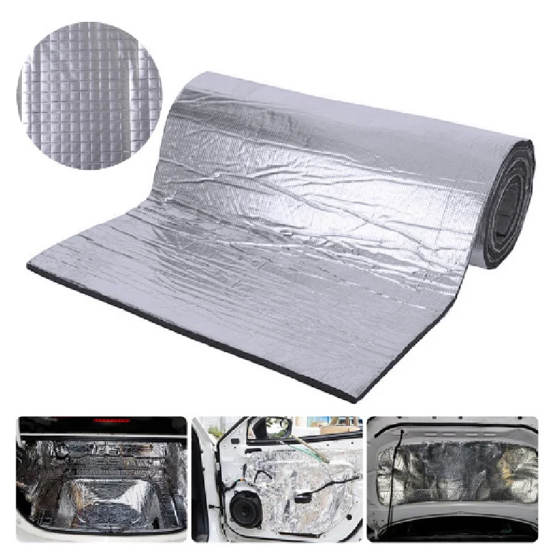 مقاومة للحريق الحرارة والصوت بساط عازل 25*18*1 مللي متر الصوتية الحرارية حصيرة عازلة للصوت لوحات الحائط عزل الضوضاء لسيارة ميتة #1