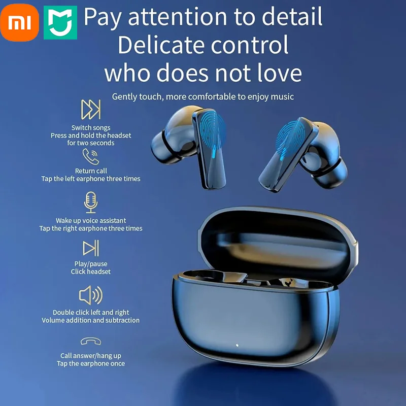 Xiaomi Wireless Bluetooth Earphones TWS Sports Headphones Earbuds Dual HD Mic Headset LED Display Gaming Earphones