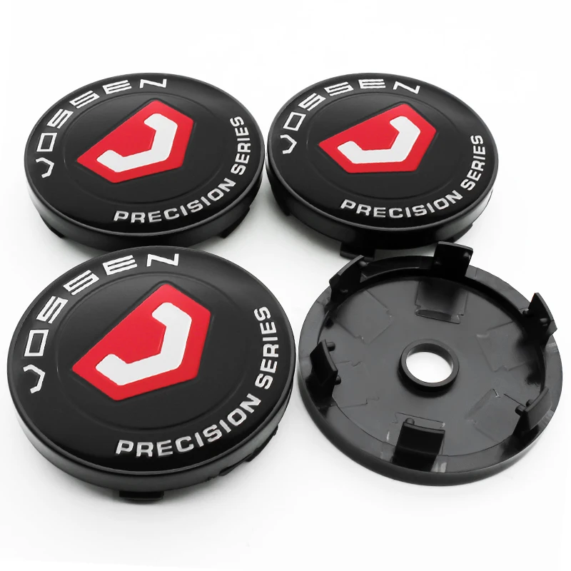 4 SZTUK 56+60MM Emblemat Vossen Uniwersalna plakietka samochodowa Kołpaki środkowe Naklejka Pokrywa felgi Akcesoria do automatycznej dekoracji