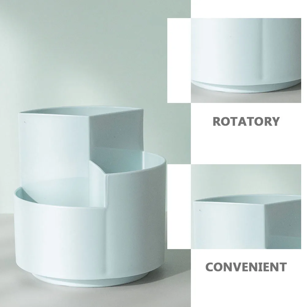360-Degree Rotating Pen Holder Desktop Storage Box For Stationery Makeup Brushes Keys Organizer Multi-Functional Desk Sorting