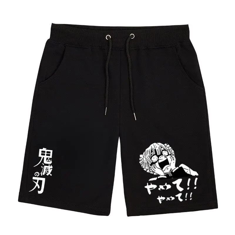 

Мужские пляжные шорты Demon Slayer с принтом аниме, летние быстросохнущие спортивные шорты для спортзала, женские хлопковые повседневные брюки в стиле хип-хоп с пятью точками