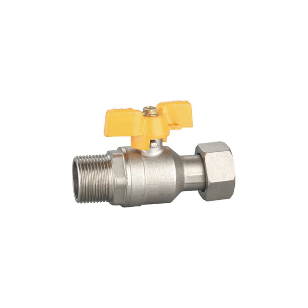 Wholesales High Quality Nickel Plated Male Thread Brass Ball Valve with Ce Certificate