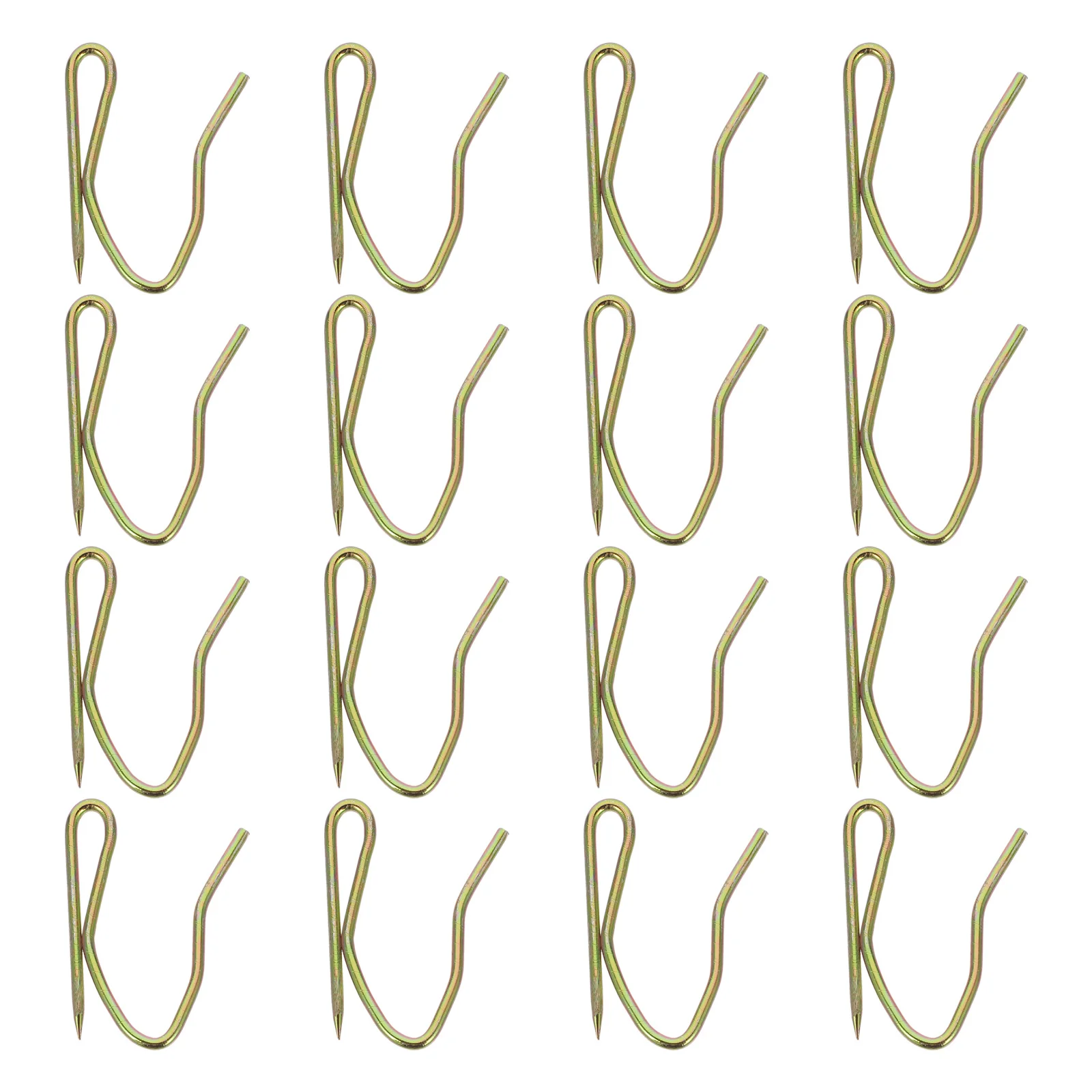 

100Pcs Iron Curtain Hooks S-Shaped Metal Hook for Home Wall Curtains Shower Bathroom Iron Hook Shower Curtain Ring